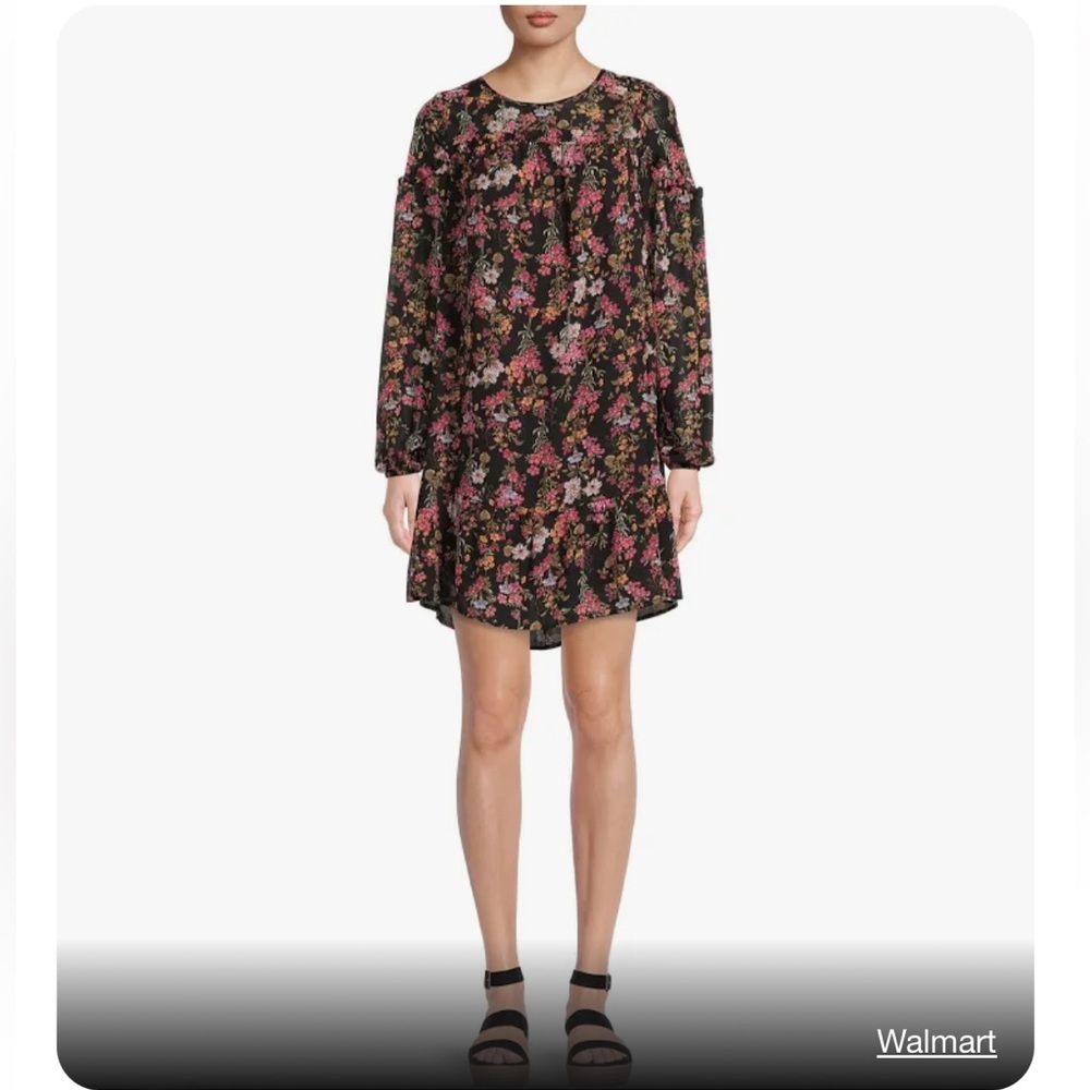 Time and Tru Women's Ruffle Dress Size Medium (8-10)